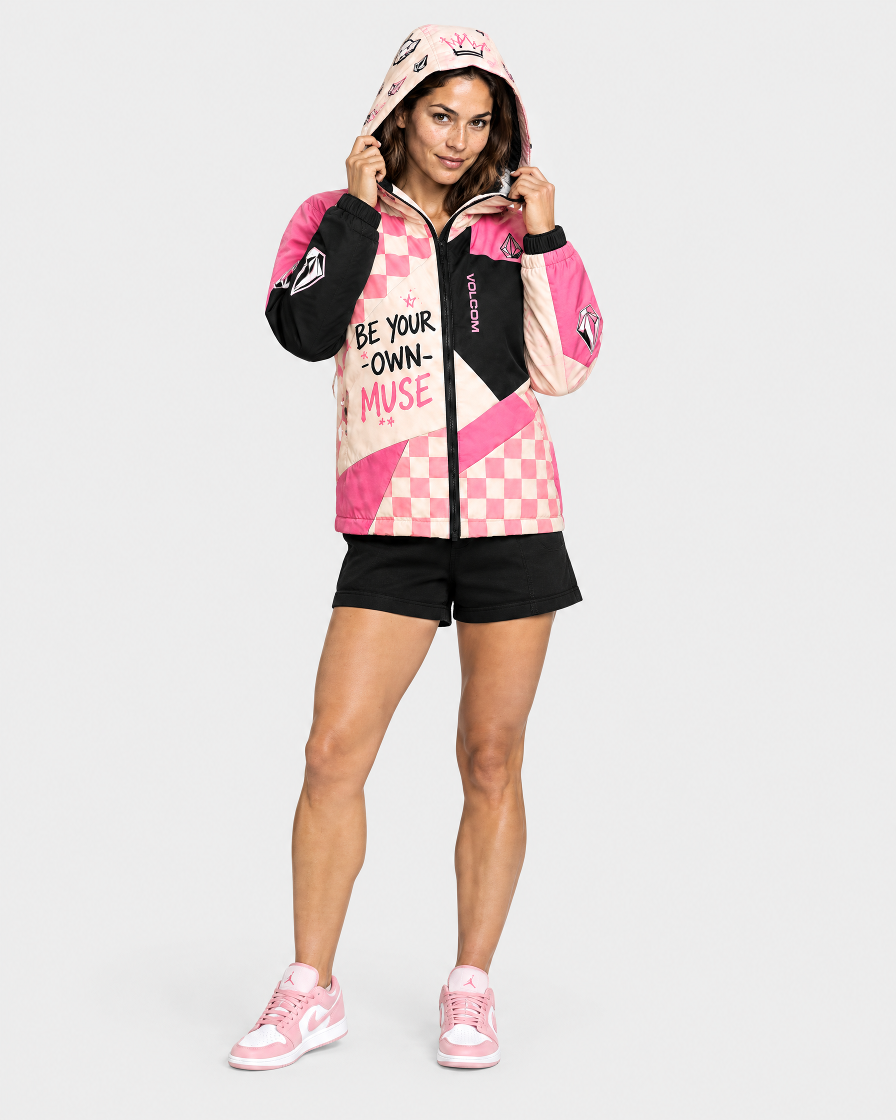 Veste Volcom Sweet Rebel - Portée capuche relevée
