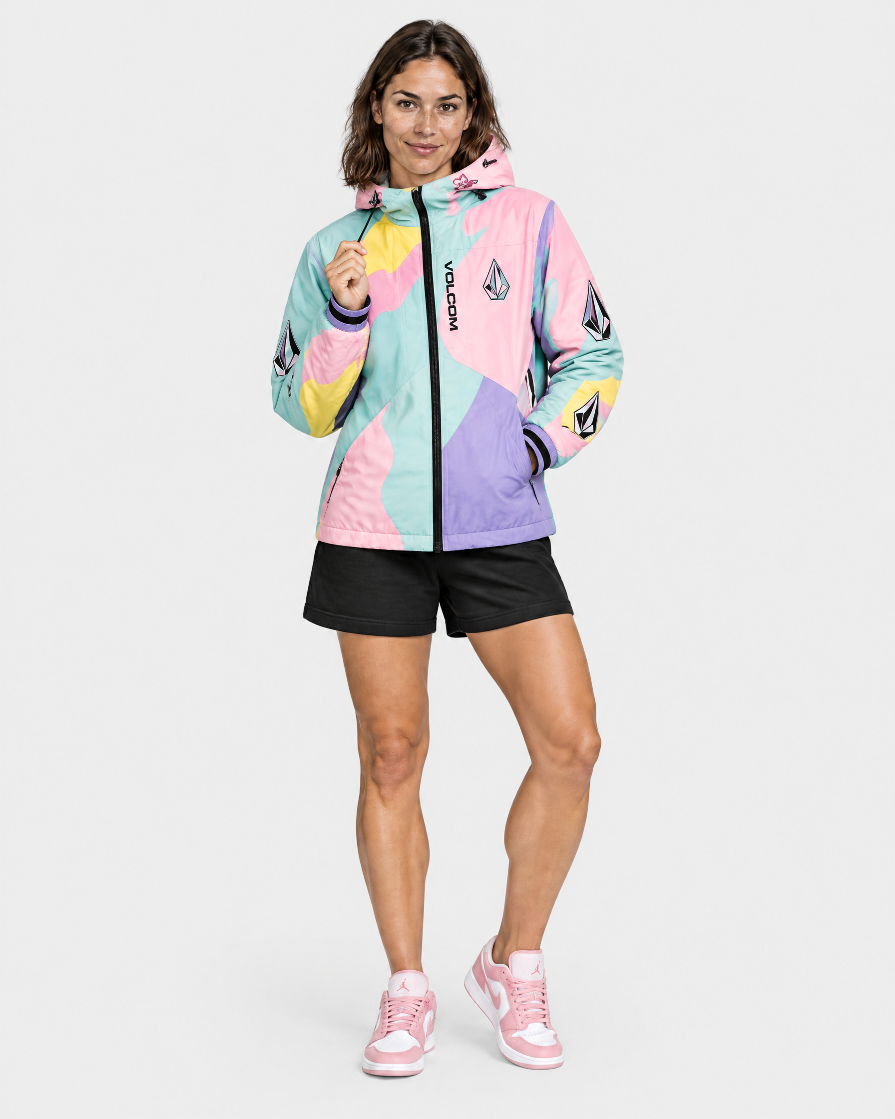 Veste Volcom Pastel Pop - Portée de face
