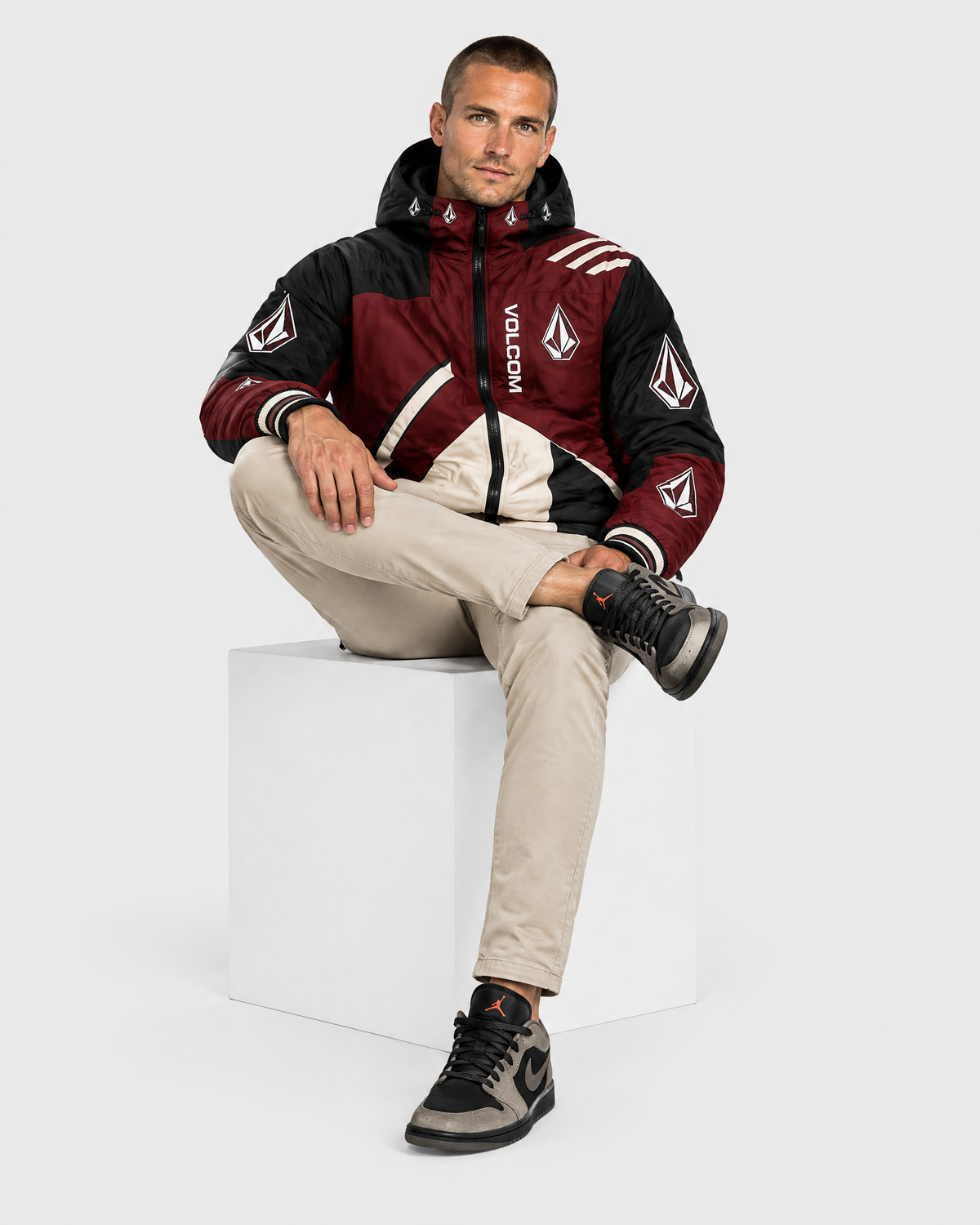 Veste Volcom Varsity Stone - Portée assis