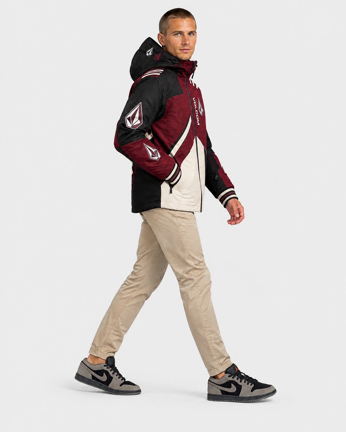 Veste Volcom Varsity Stone - Portée en marche
