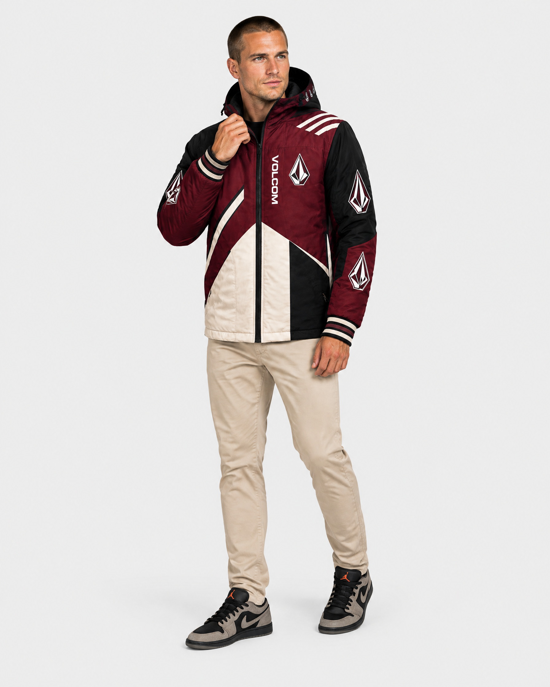 Veste Volcom Varsity Stone - Portée de trois-quarts