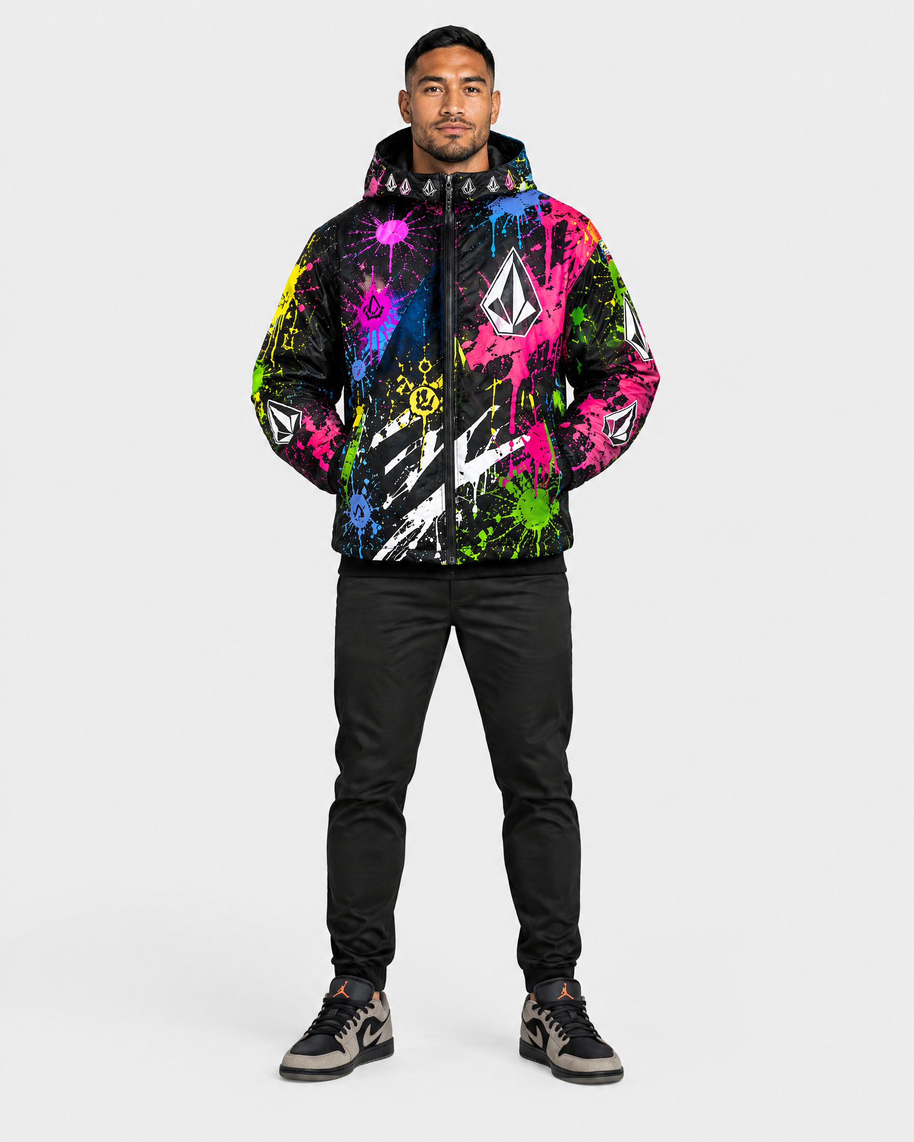 Veste Volcom Neon Meltdown - Portée de face