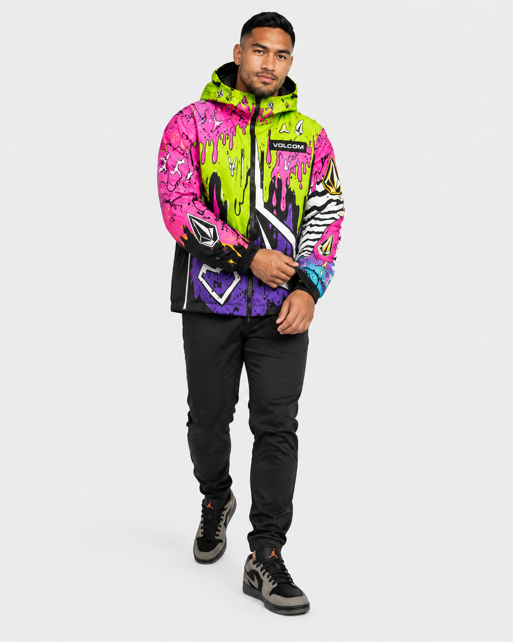 Veste Volcom Toxic Drip - Portée en mouvement