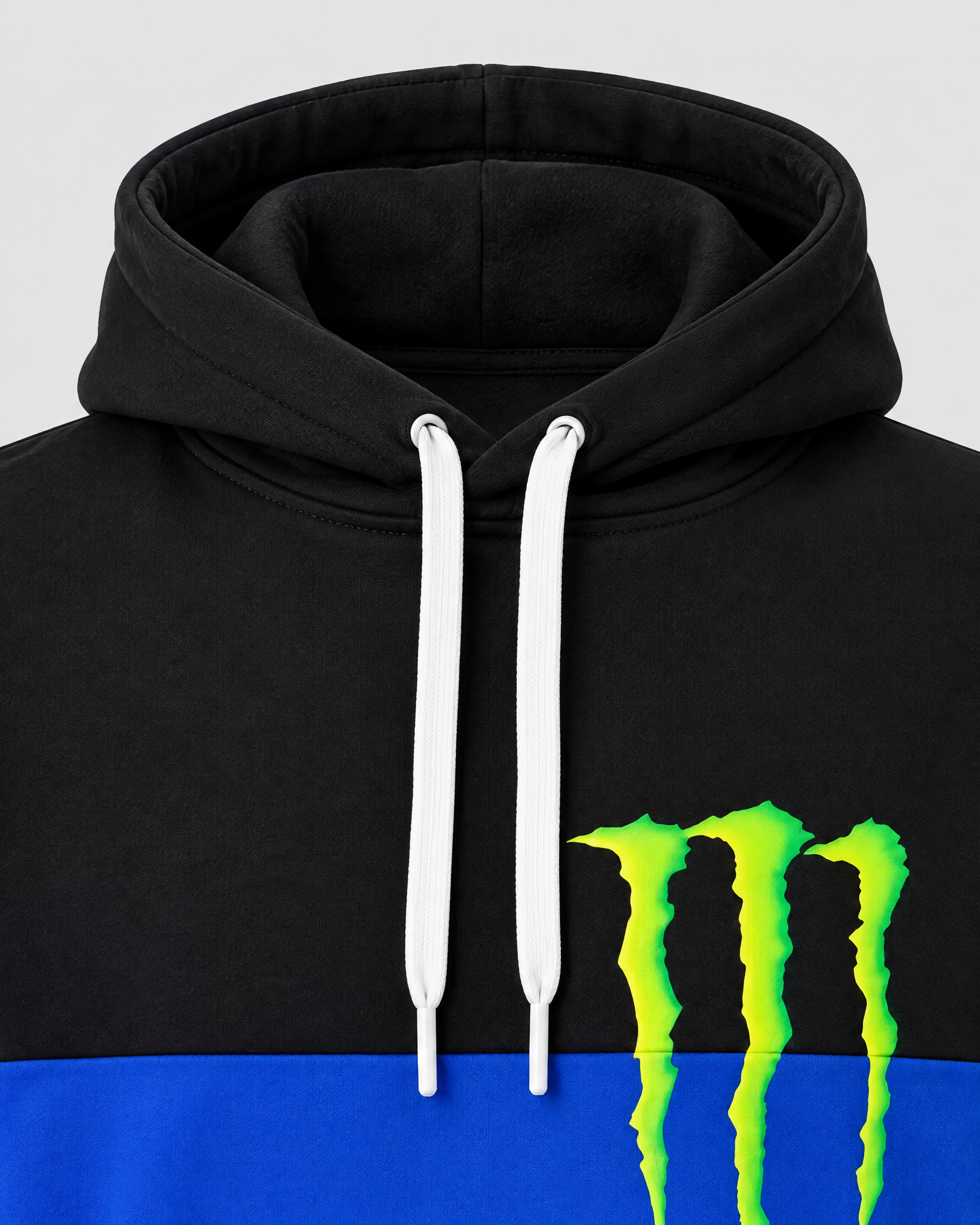 Pull Yamaha Monster Factory Bleu - Capuche et col