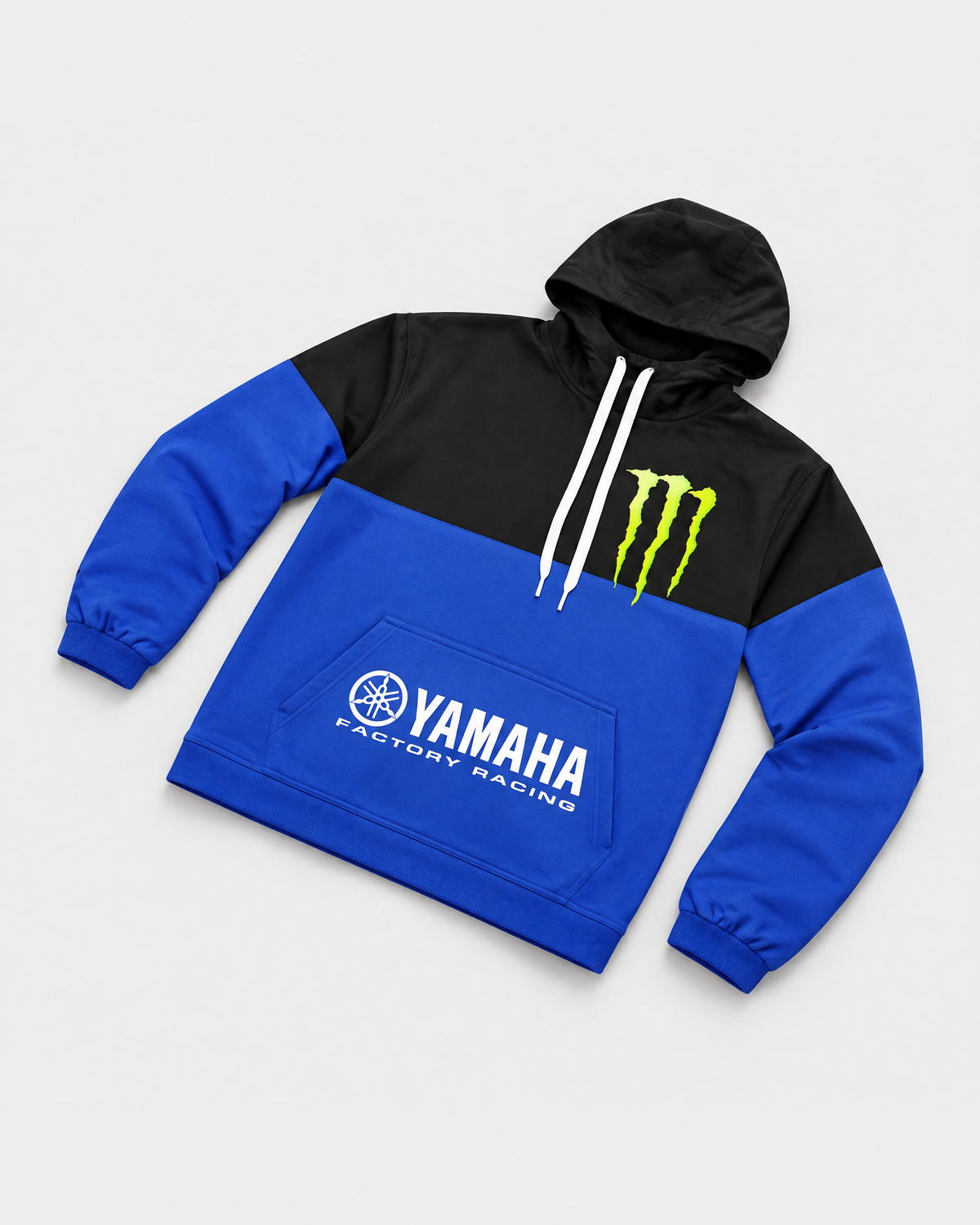 Pull Yamaha Monster Factory Bleu - À plat
