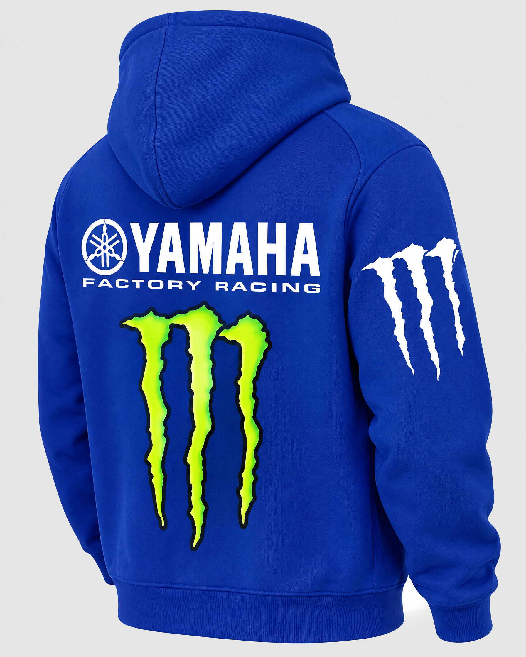 Pull Yamaha Monster Bleu Officiel - Dos trois-quarts