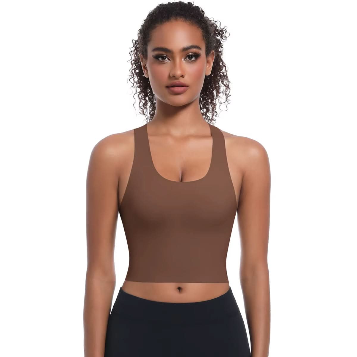 Hot Selling Sports Bra Sexy Gather Yoga Beauty Vest One - Piece Fixed Chest Pad Fitness Women'S Sports Underwear - Polynesia Market