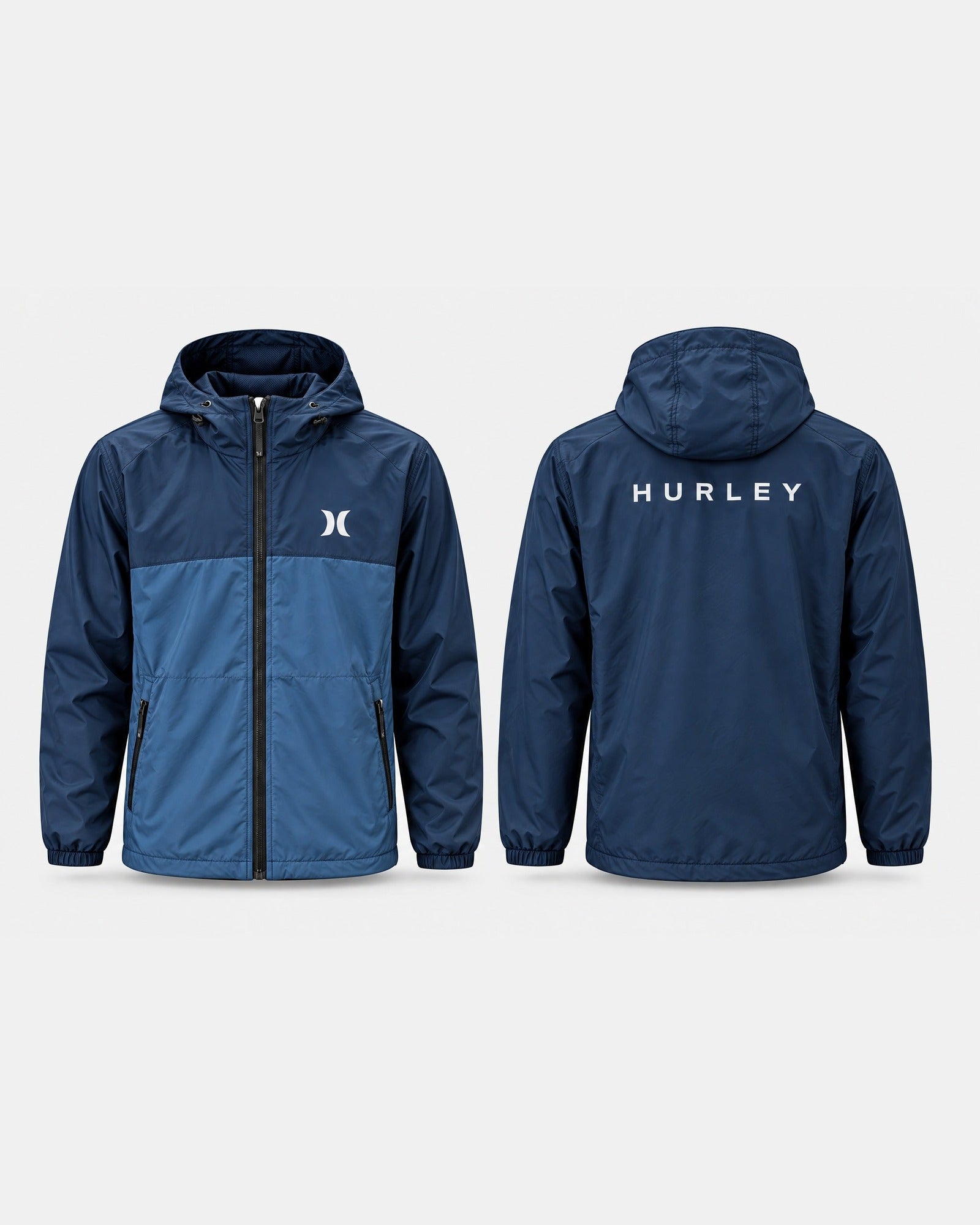 Veste Hurley Bleu Marine - Vue avant et arrière