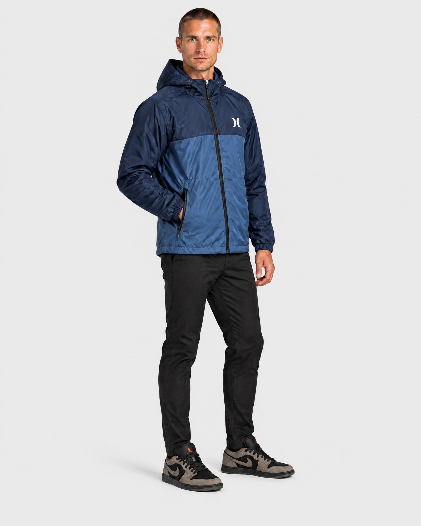 Veste Hurley Bleu Marine - Portée de trois-quarts