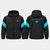 Veste Hurley Noir Cyan - Vue avant et arrière