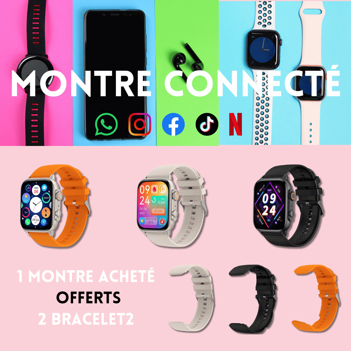 Montre Connectée Intelligente Quotidienne - Polynesia Market