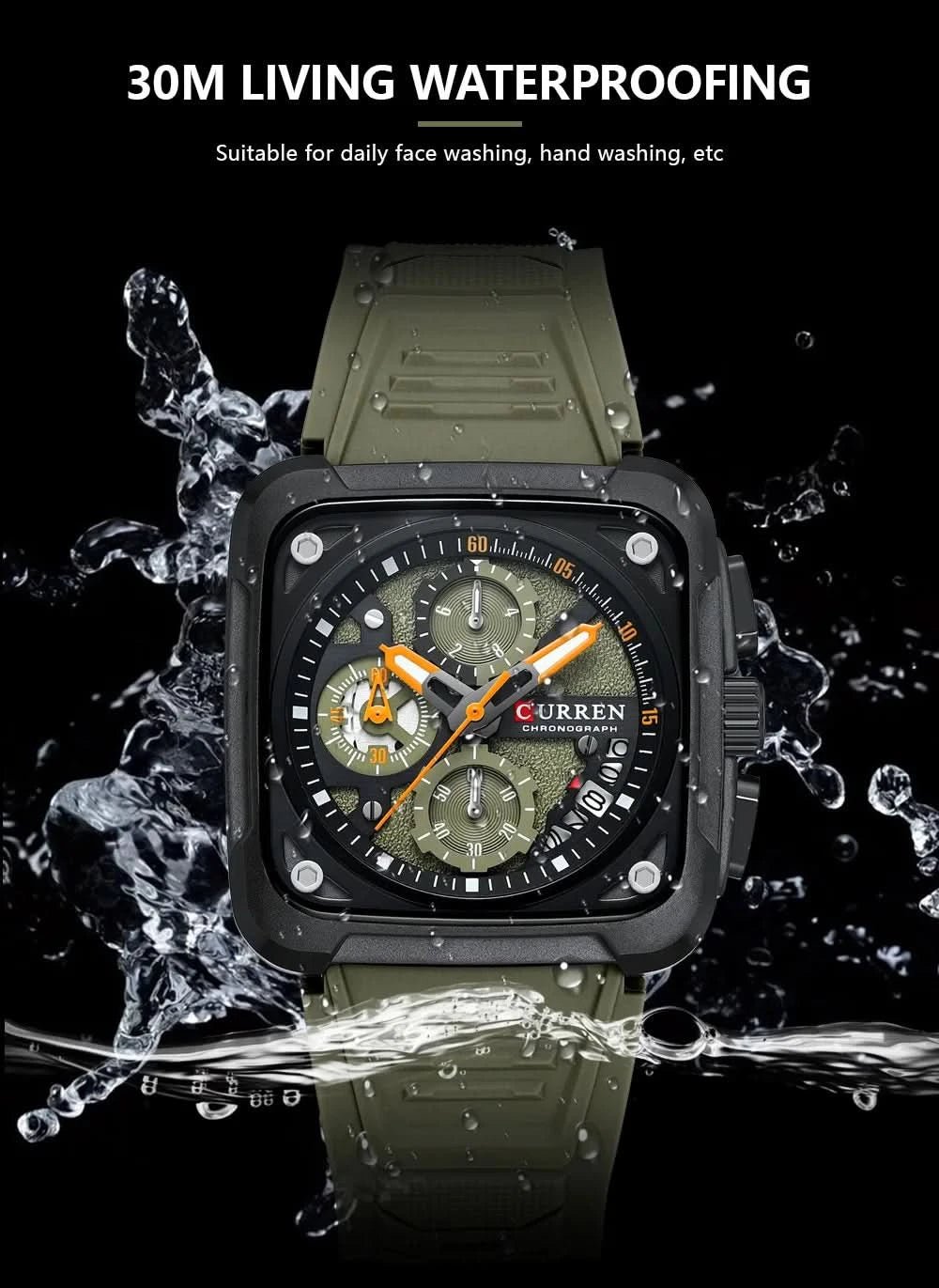 Montre CURREN Homme - Luxe, Étanche & Chrono - Polynesia Market