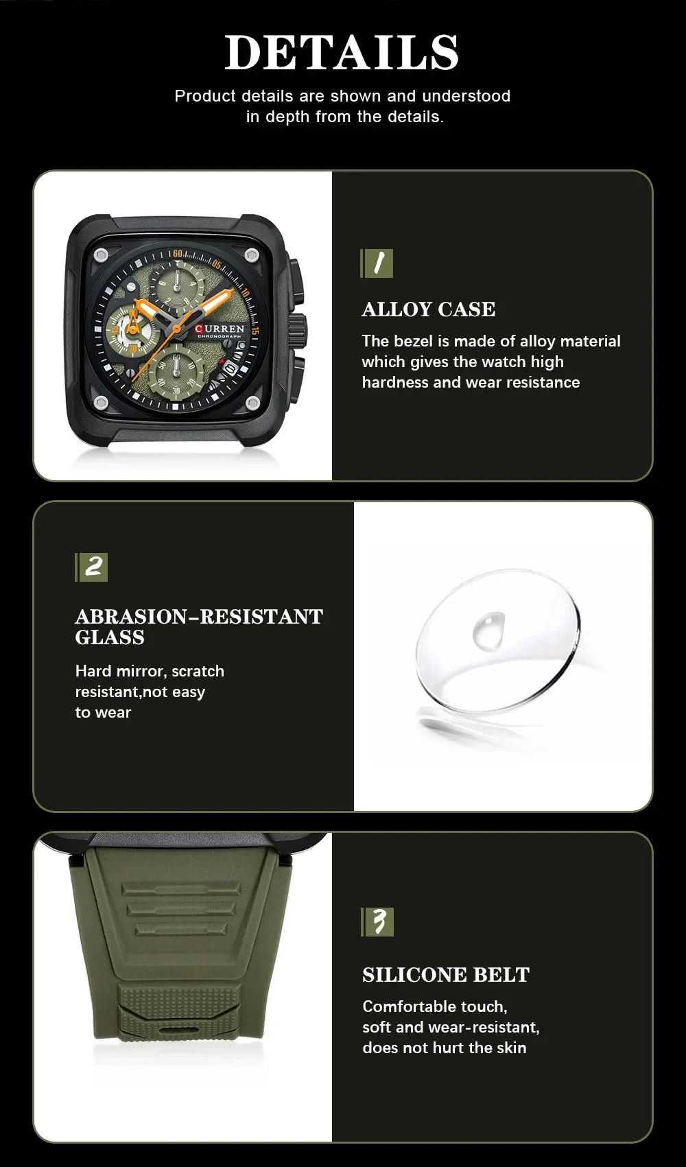 Montre CURREN Homme - Luxe, Étanche & Chrono - Polynesia Market