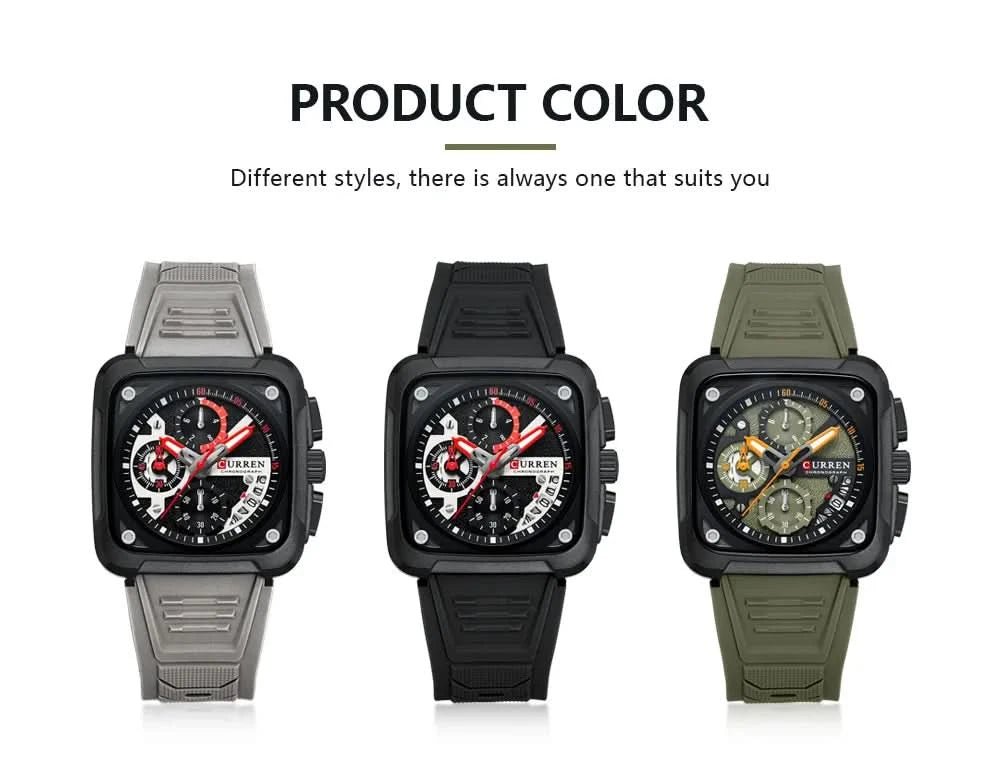 Montre CURREN Homme - Luxe, Étanche & Chrono - Polynesia Market