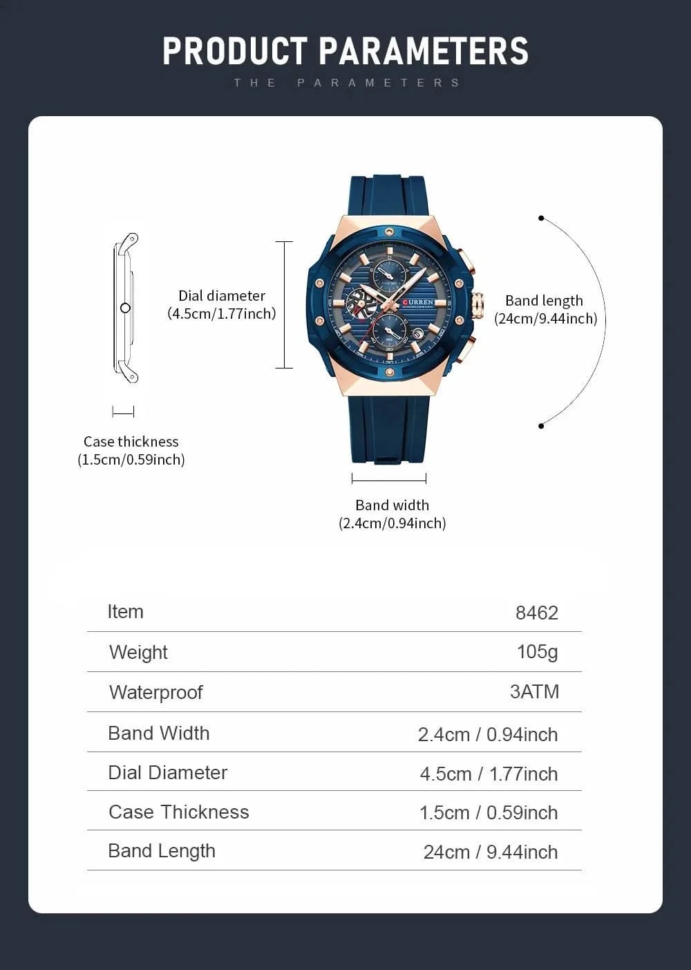Montre CURREN Sport - Chrono, Design & Étanche - Polynesia Market