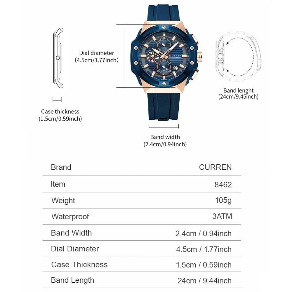 Montre CURREN Sport - Chrono, Design & Étanche - Polynesia Market