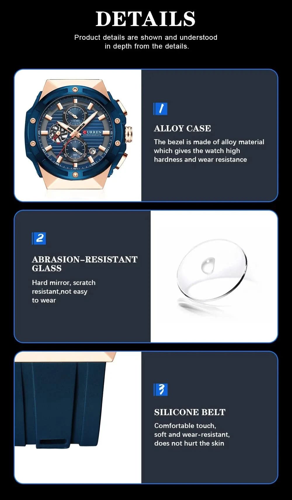 Montre CURREN Sport - Chrono, Design & Étanche - Polynesia Market
