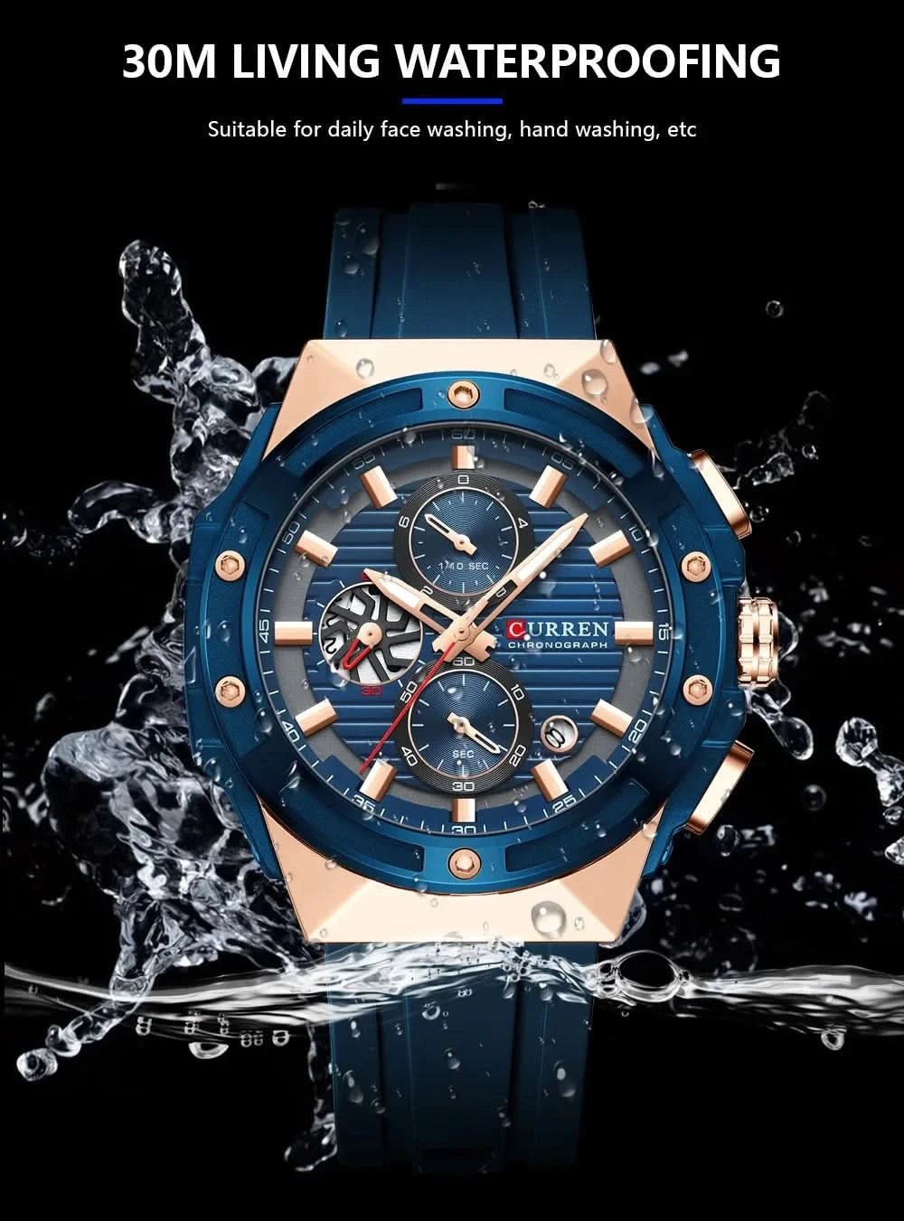 Montre CURREN Sport - Chrono, Design & Étanche - Polynesia Market
