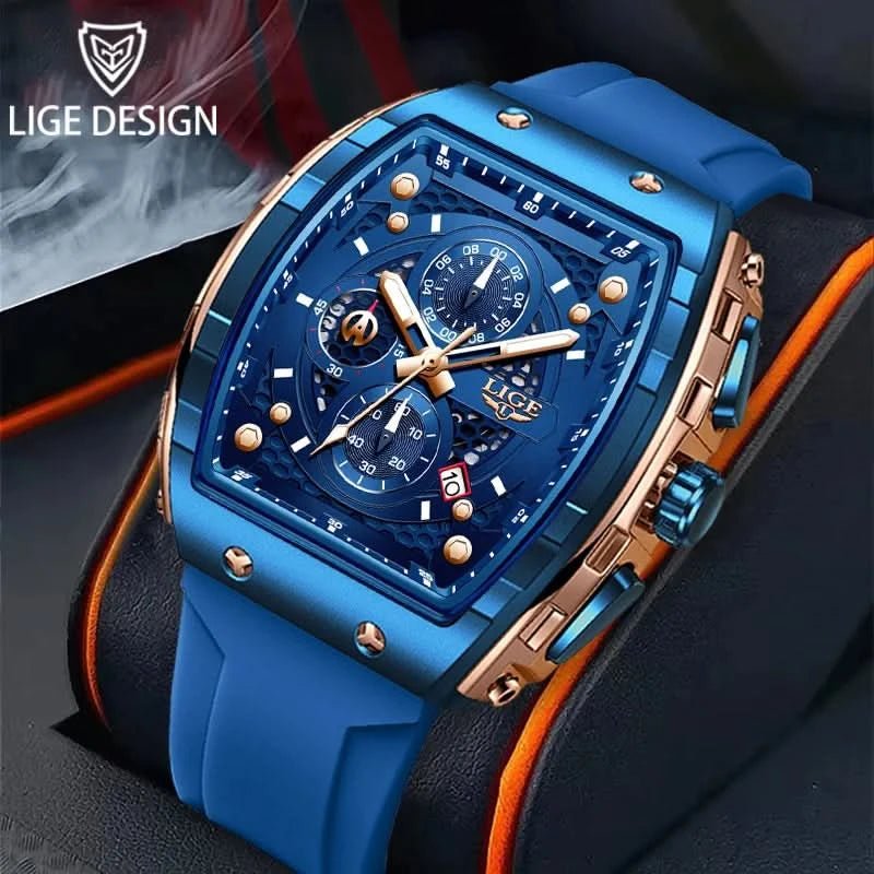 Montre LIGE Homme - Luxe, Sport & Étanche - Polynesia Market