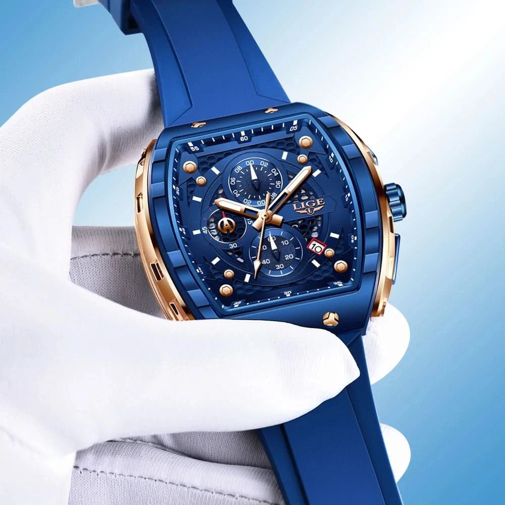 Montre LIGE Homme - Luxe, Sport & Étanche - Polynesia Market