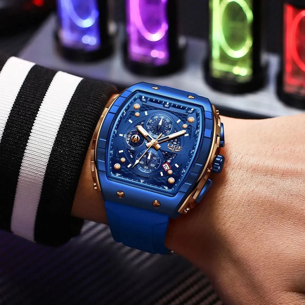 Montre LIGE Homme - Luxe, Sport & Étanche - Polynesia Market