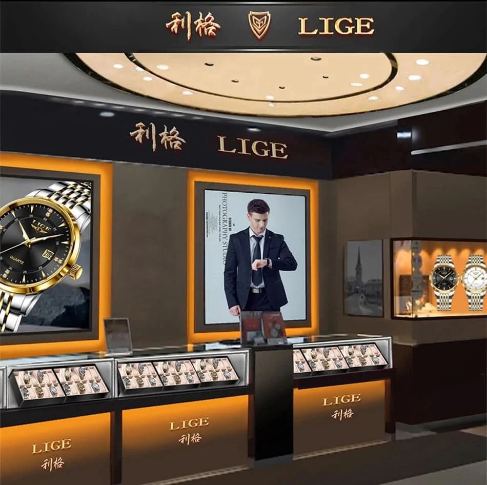 Montre LIGE Homme - Luxe, Sport & Étanche - Polynesia Market