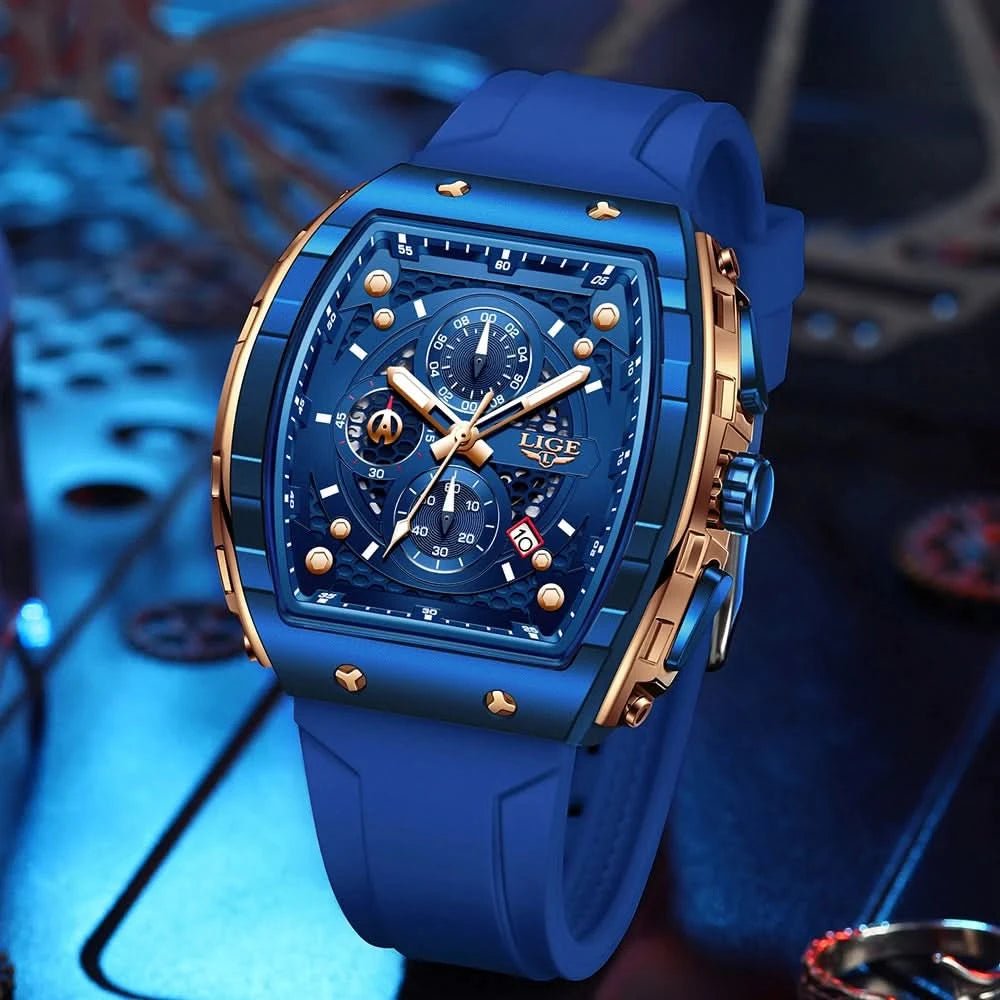 Montre LIGE Homme - Luxe, Sport & Étanche - Polynesia Market