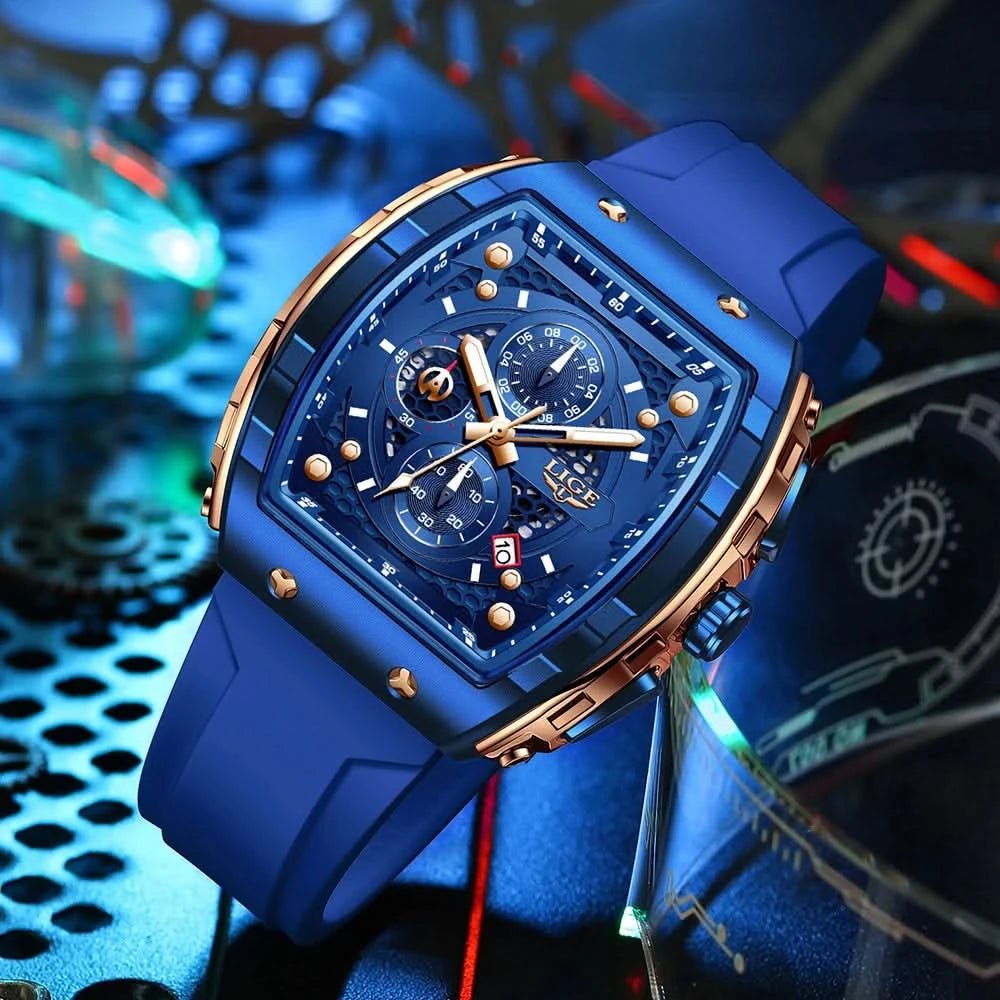 Montre LIGE Homme - Luxe, Sport & Étanche - Polynesia Market