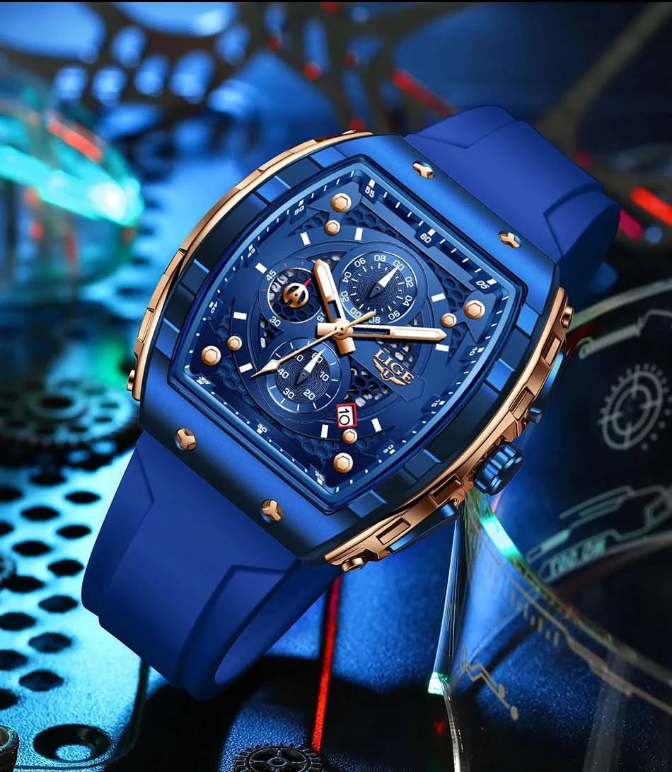 Montre LIGE Homme - Luxe, Sport & Étanche - Polynesia Market
