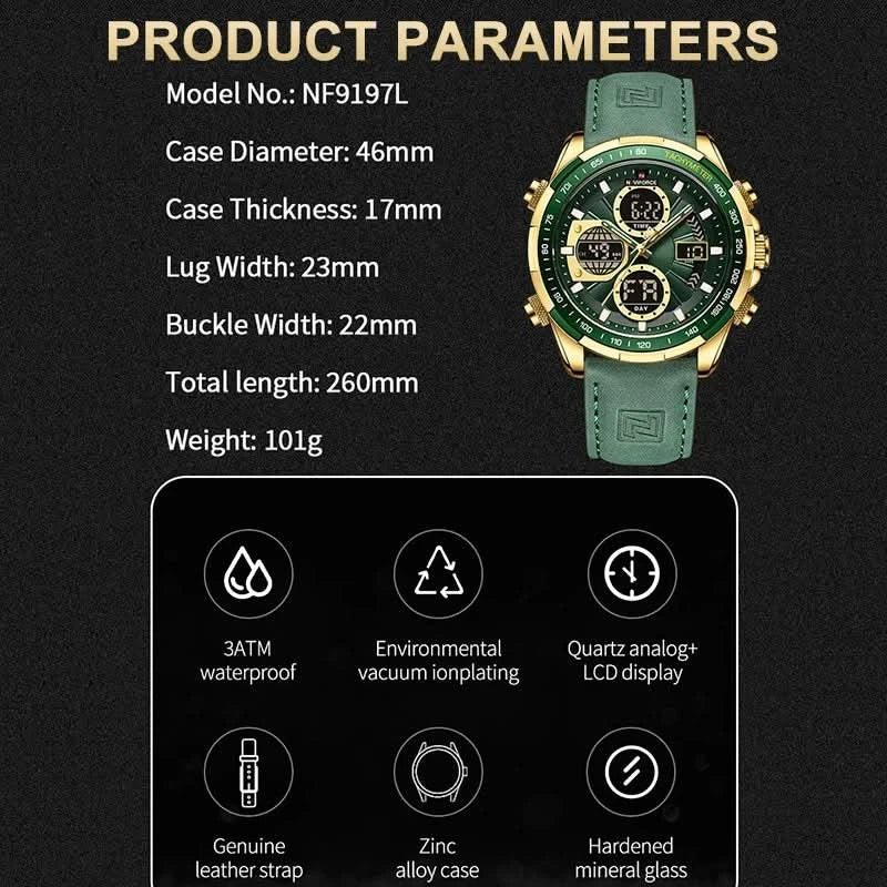 Montre NAVIFORCE Homme - Sport, Étanche & Chrono - Polynesia Market