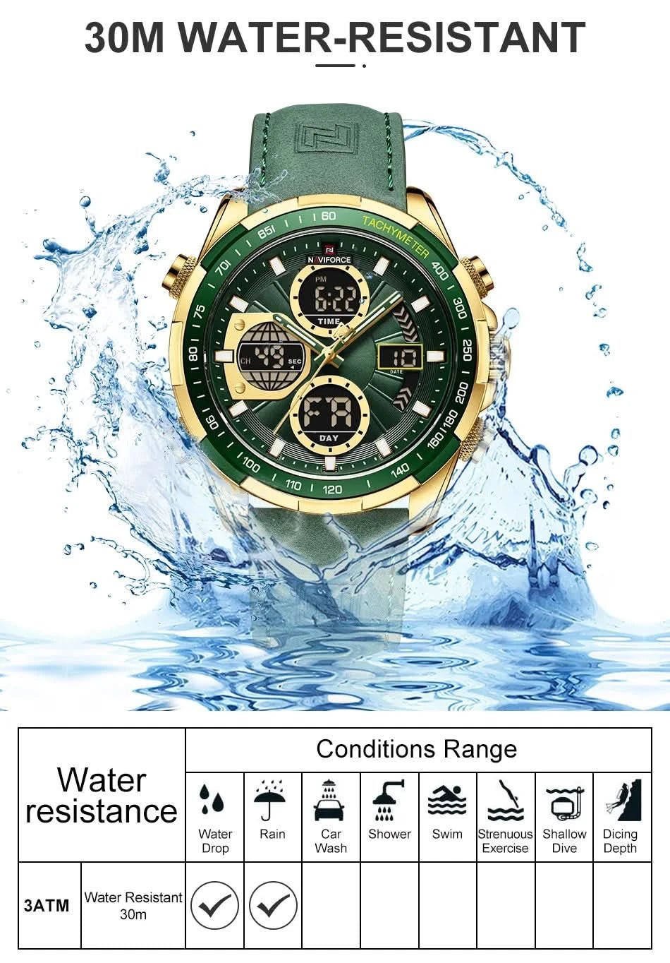 Montre NAVIFORCE Homme - Sport, Étanche & Chrono - Polynesia Market