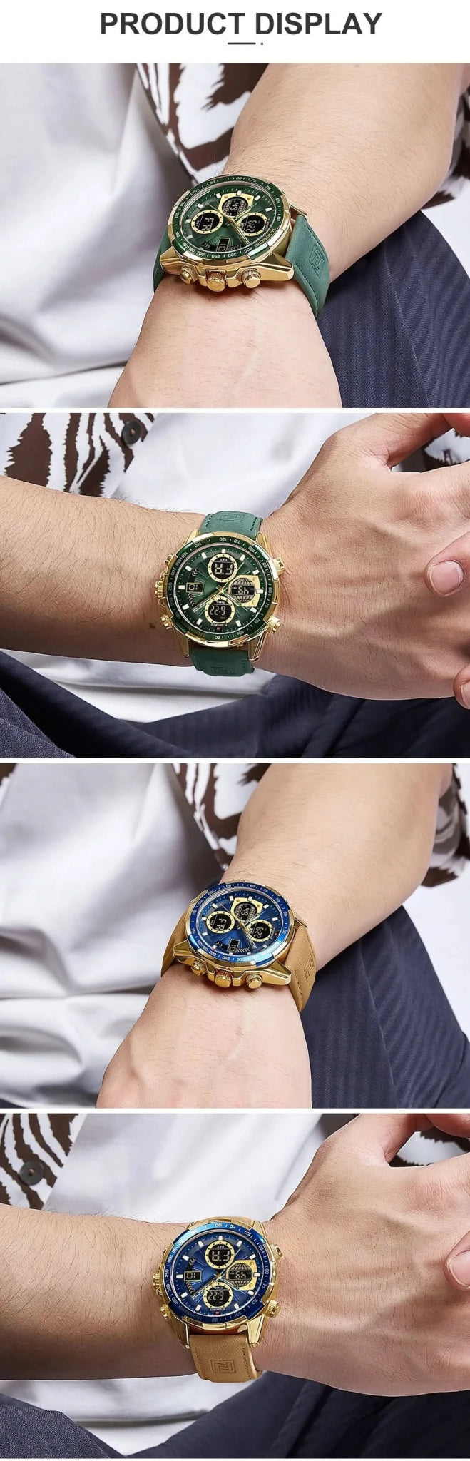 Montre NAVIFORCE Homme - Sport, Étanche & Chrono - Polynesia Market