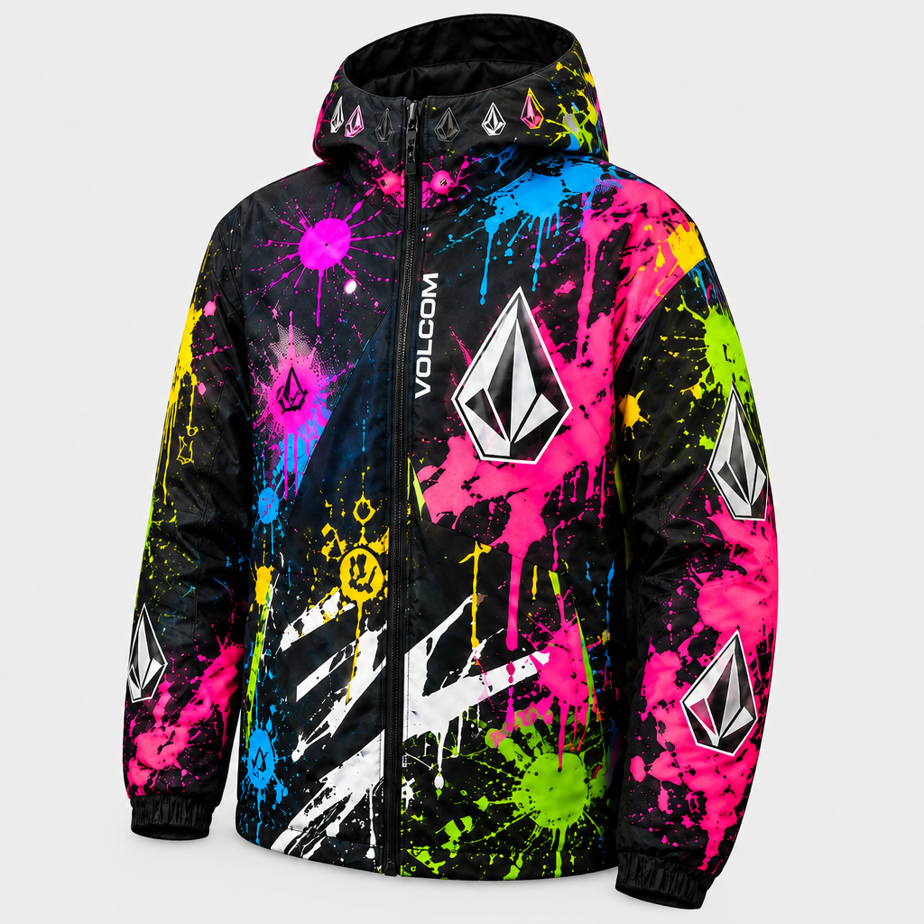 Veste Volcom Neon Meltdown - Vue trois-quarts