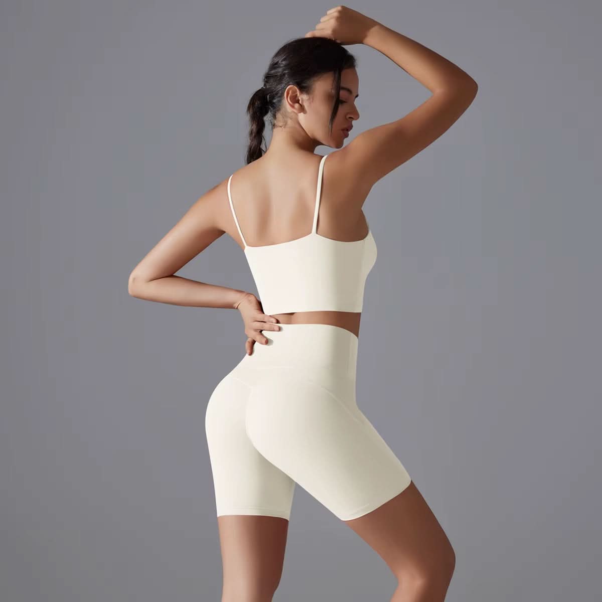 New Tight Sports Bra Shorts 2 Pieces Sport Clothes Suit Gym Fitness Antibacterial Two - Piece Yoga Set for Women - Polynesia Market