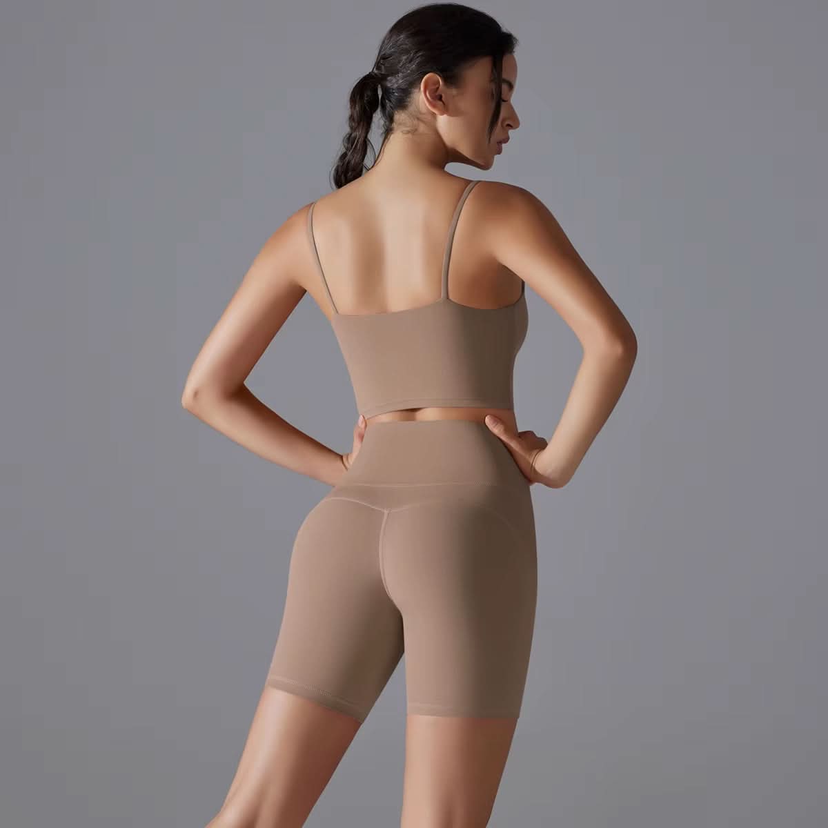 New Tight Sports Bra Shorts 2 Pieces Sport Clothes Suit Gym Fitness Antibacterial Two - Piece Yoga Set for Women - Polynesia Market