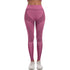 New Women Yoga Fitness Leggings Striped Seamless Peach Hip Scrunch Butt Lifting Quick Drying Breathable Sports Pants for Women - Polynesia Market