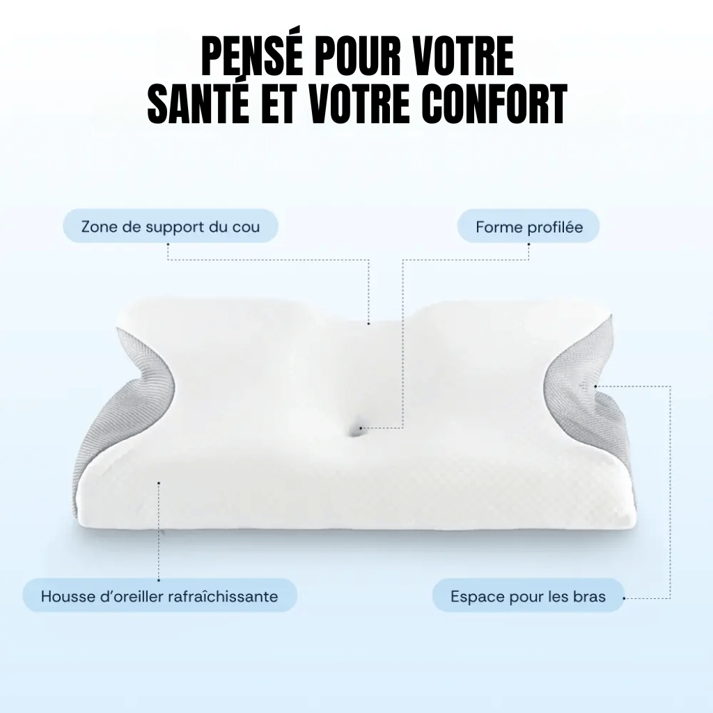 Oreiller cervical à mémoire de forme - Polynesia Market