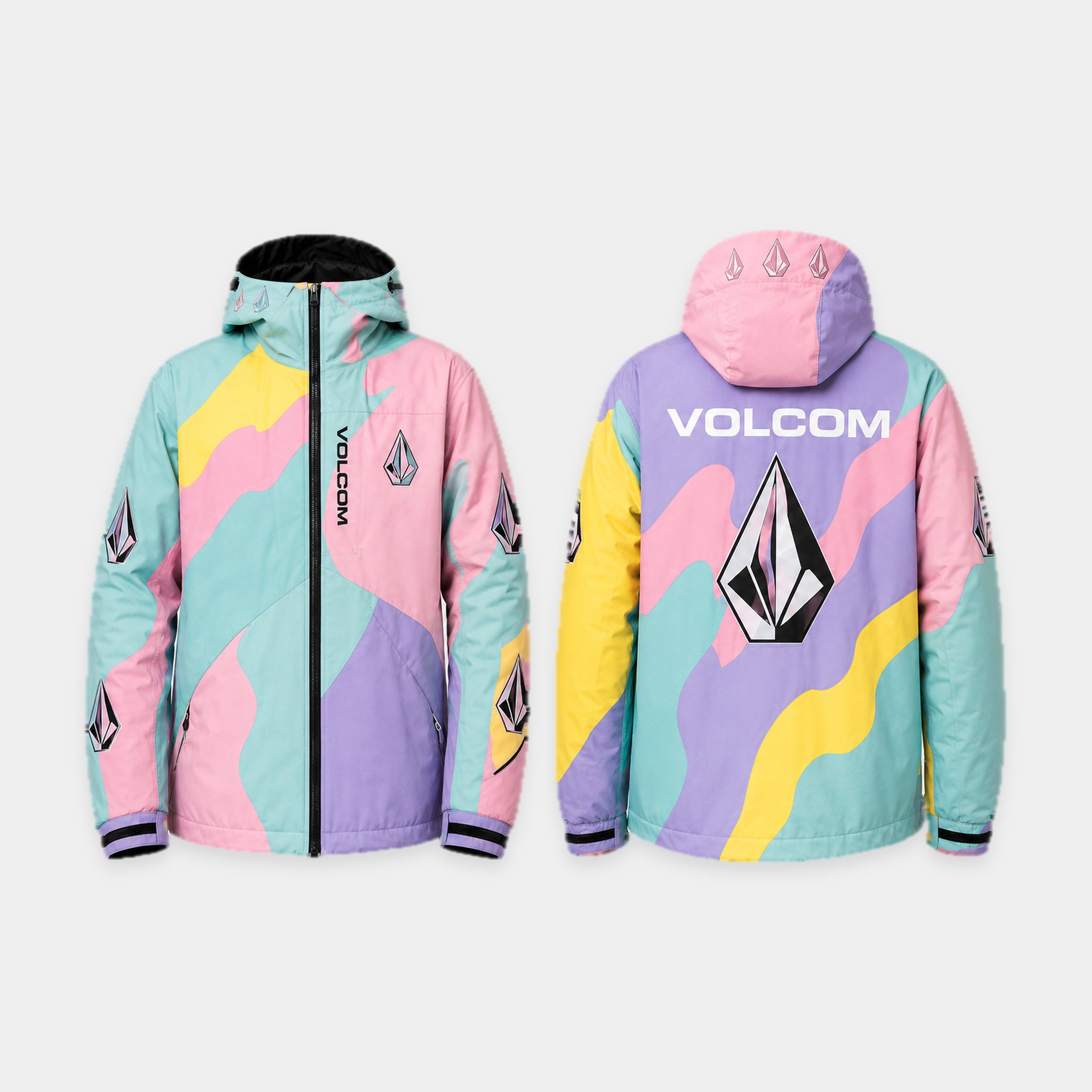 Veste Volcom Pastel Pop - Vue avant et arrière