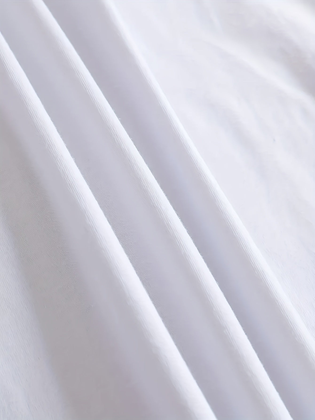 Plus Size Elegant Crew Neck T-Shirt, Polyester Knit Fabric with Medium Stretch, Geometric Smile Pattern, with Applique Detail, for All Seasons - Polynesia Market