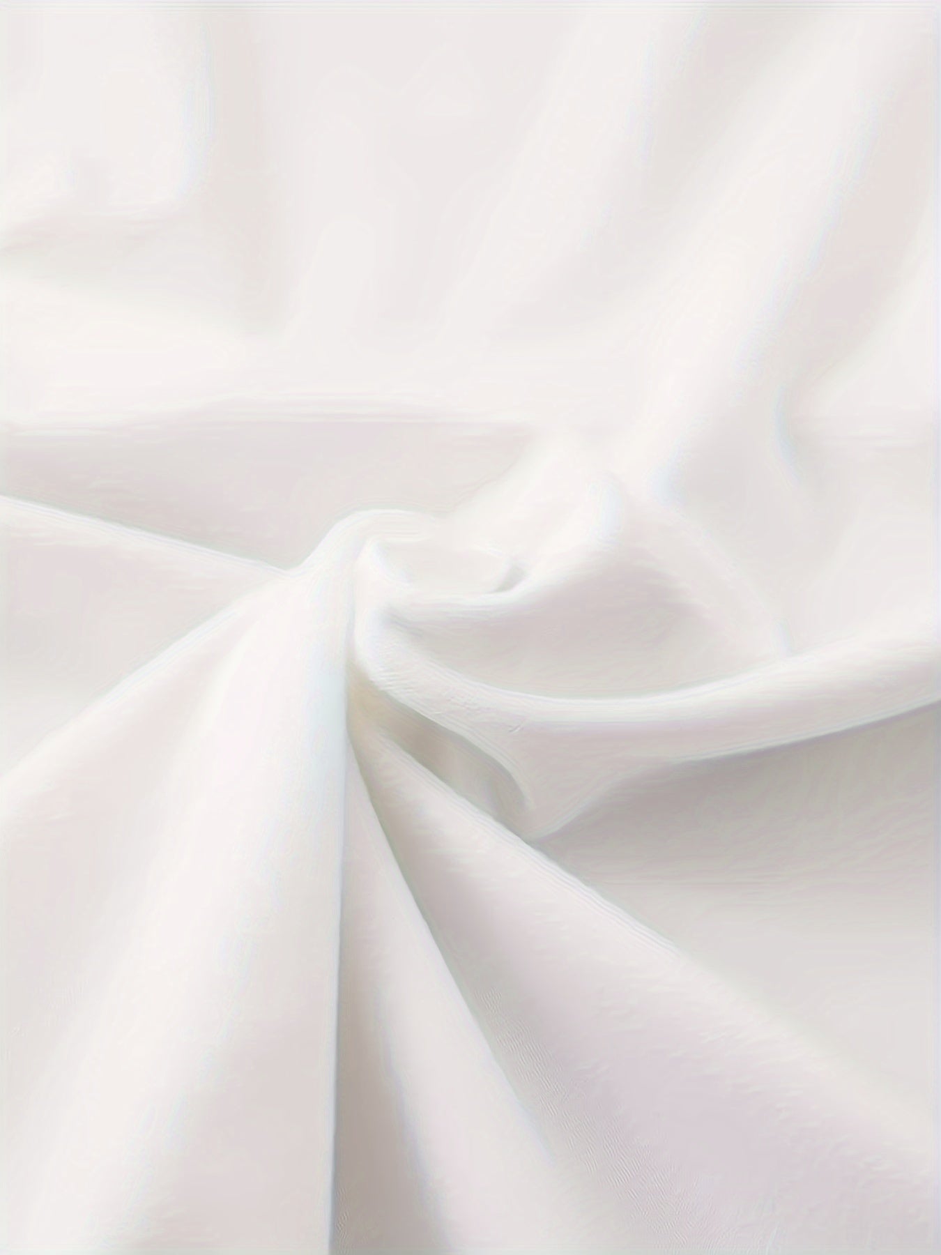 Plus Size Elegant Crew Neck T-Shirt, Polyester Knit Fabric with Medium Stretch, Geometric Smile Pattern, with Applique Detail, for All Seasons - Polynesia Market