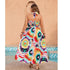 Plus Size Summer Holiday Dress Women Sleeveless Backless Sexy Fashion Ladies Dresses Ruffle Pleated Graffiti Print Woman Dress - Polynesia Market