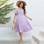 Popular summer V - neck purple loose plus size dress birthday dress for women wedding dresses - Polynesia Market