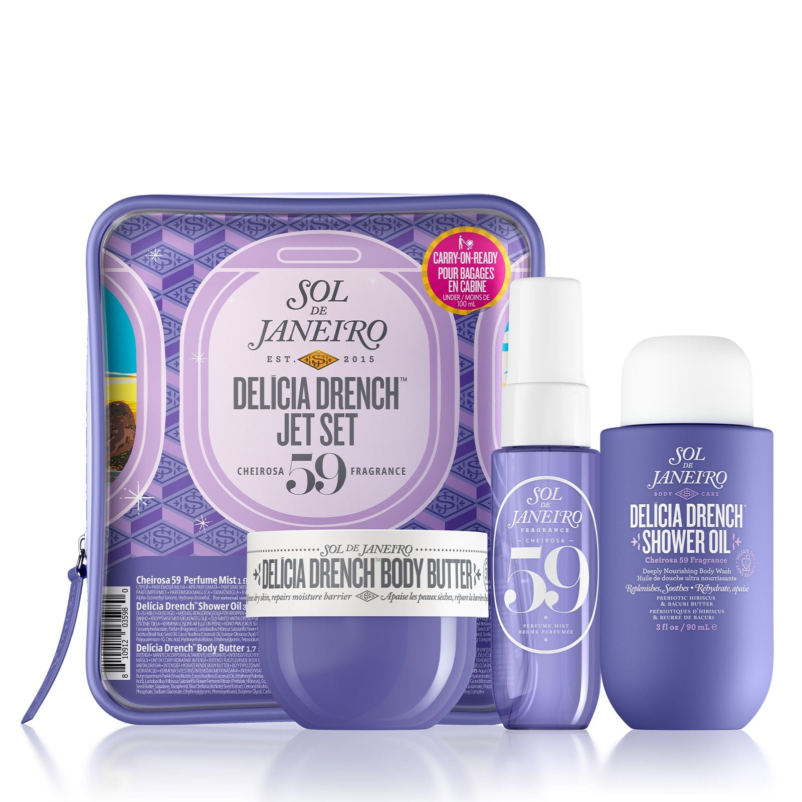 Kit Voyage Delícia Drench n°59 – Parfum Corps & Soins Hydratants