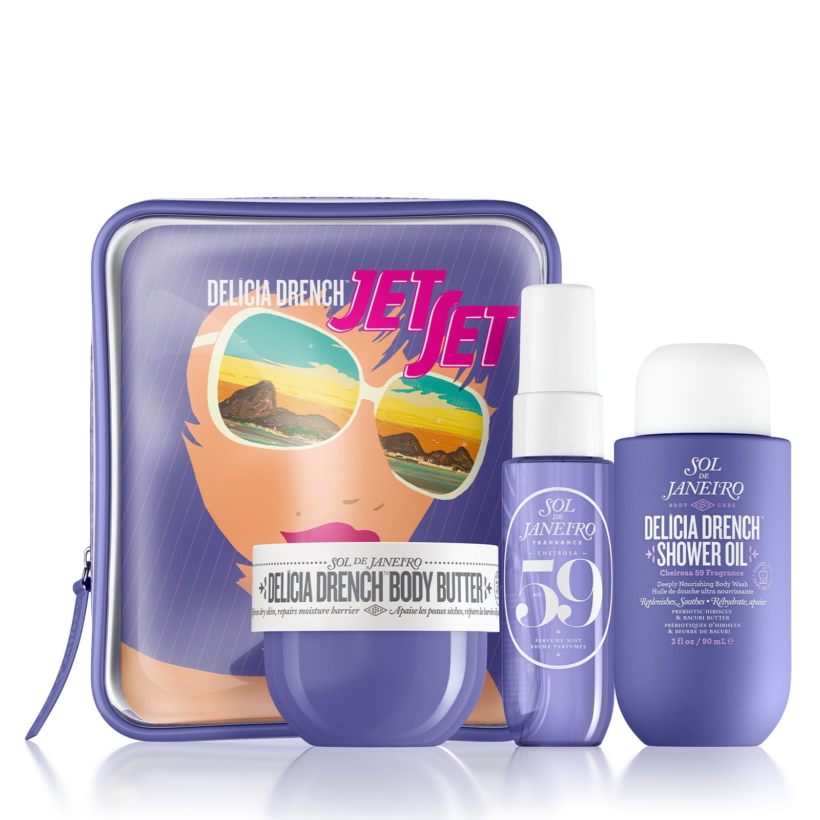 Kit Voyage Delícia Drench n°59 – Parfum Corps & Soins Hydratants