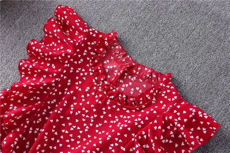 Summer Dress 2021 Elegant Sundress Slim Sleeveless Woman Vestidos Ruffles Knee Length Clothes Red Beach Party Dresses For Women - Polynesia Market