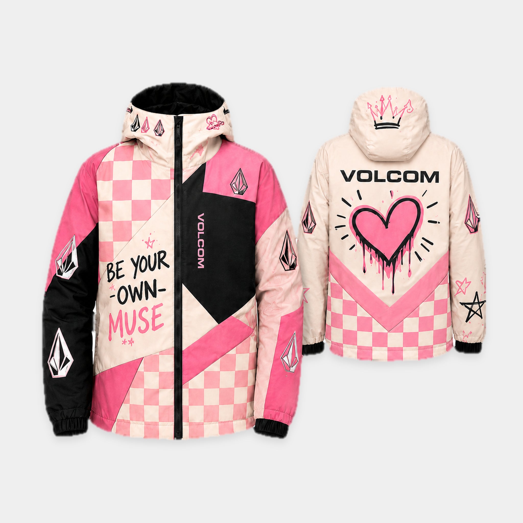 Veste Volcom Sweet Rebel - Vue avant et arrière
