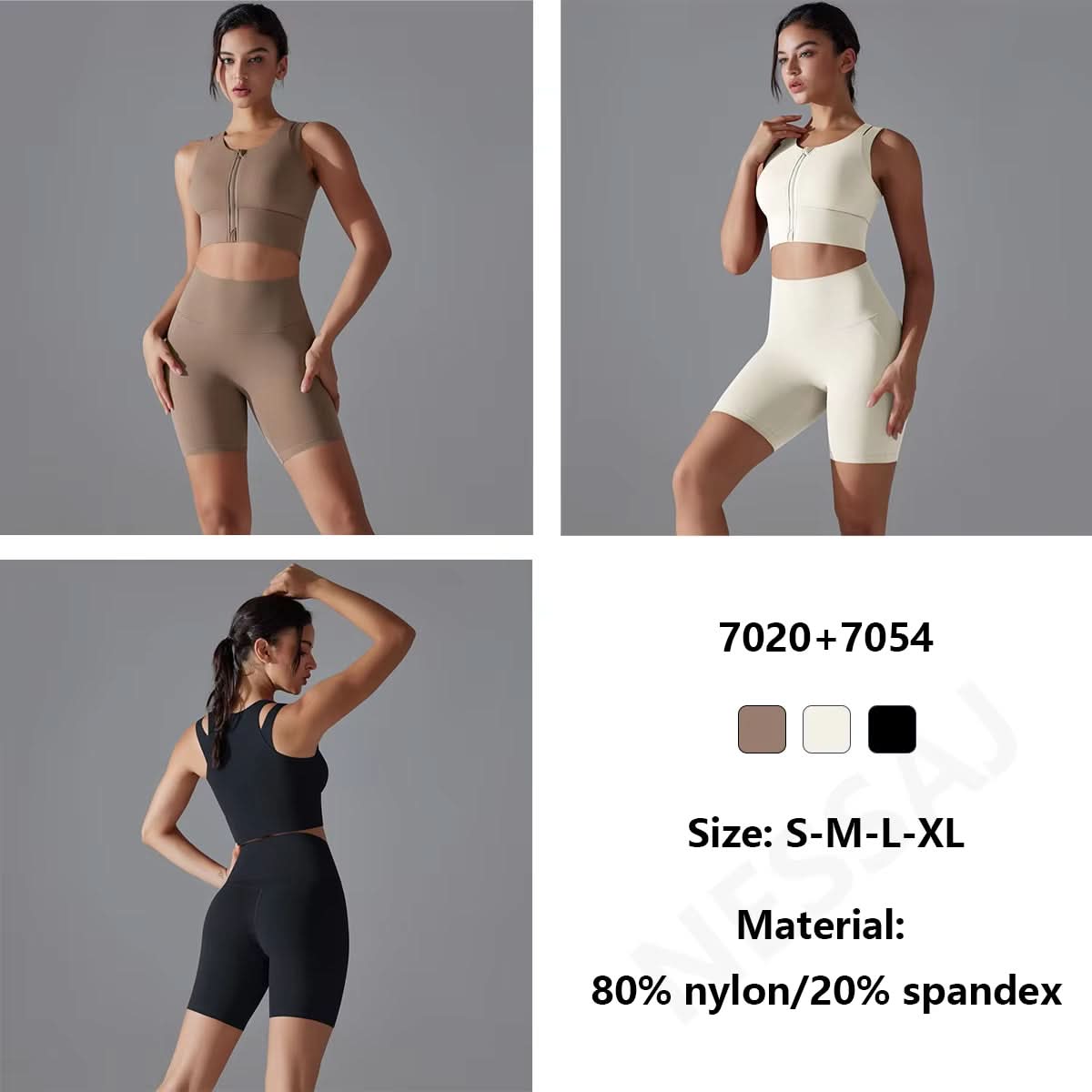 Woman'S Yoga Sets Zipper Gym Tops and Shorts Sports Outfits Female Yoga Overalls Workout Clothes Fitness Suit - Polynesia Market