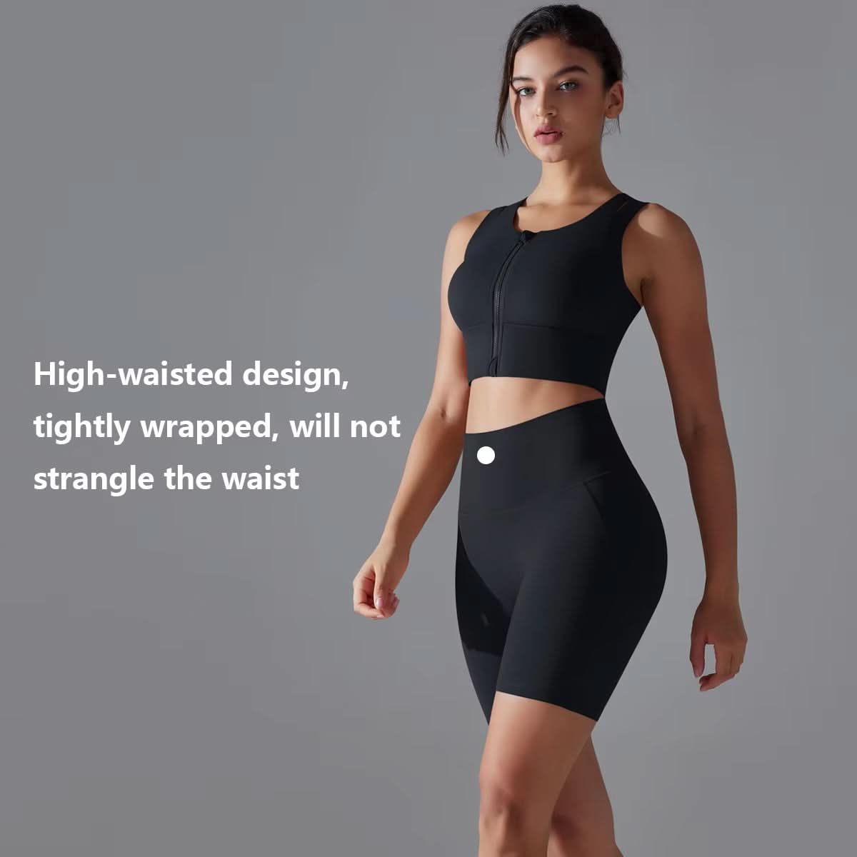 Woman'S Yoga Sets Zipper Gym Tops and Shorts Sports Outfits Female Yoga Overalls Workout Clothes Fitness Suit - Polynesia Market