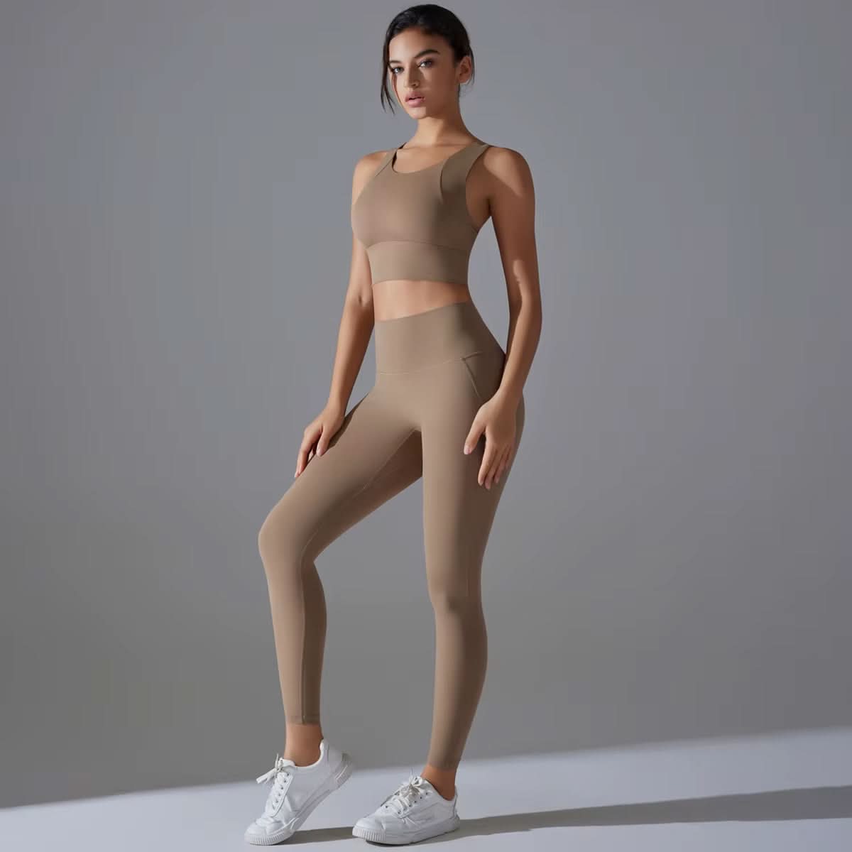 Women Athletic Clothing Ladies Gym Fitness Sports Workout Yoga Clothes Suit Activewear Seamless Women Active Wear Yoga Set - Polynesia Market