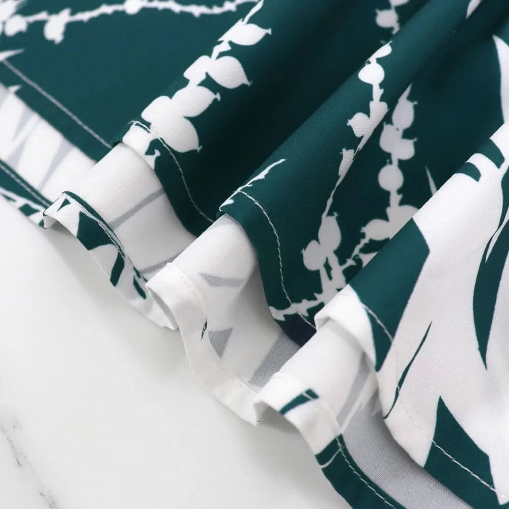 Women'S One - Shoulder Floral Print Ruffle Maxi Dress, Casual Polyester A - Line Gown, Woven Fabric, for Spring/Summer/Fall Vestido - Polynesia Market